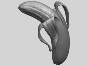banana 02 3D 프린트 모델