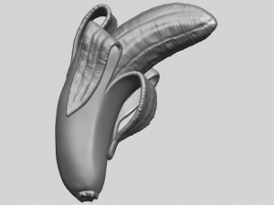 banana 02 3D 프린트 모델