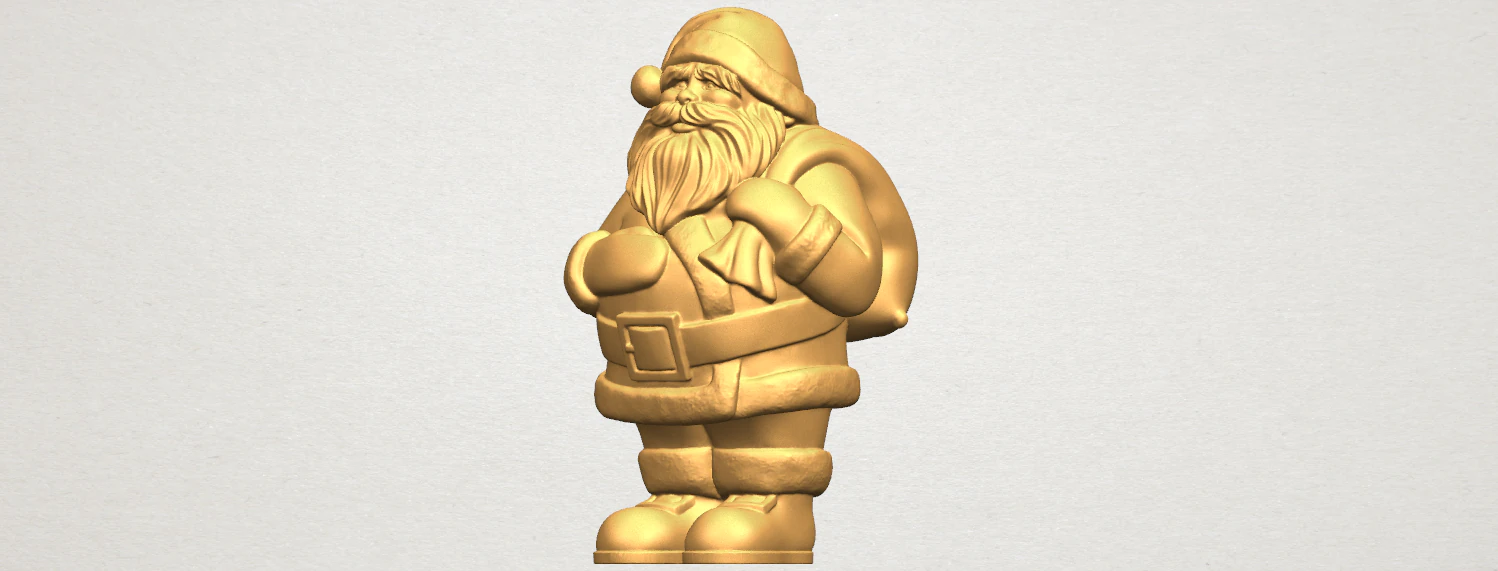 santa claus 3D Print Model .c4d .max .obj .3ds .fbx .stl .blend 