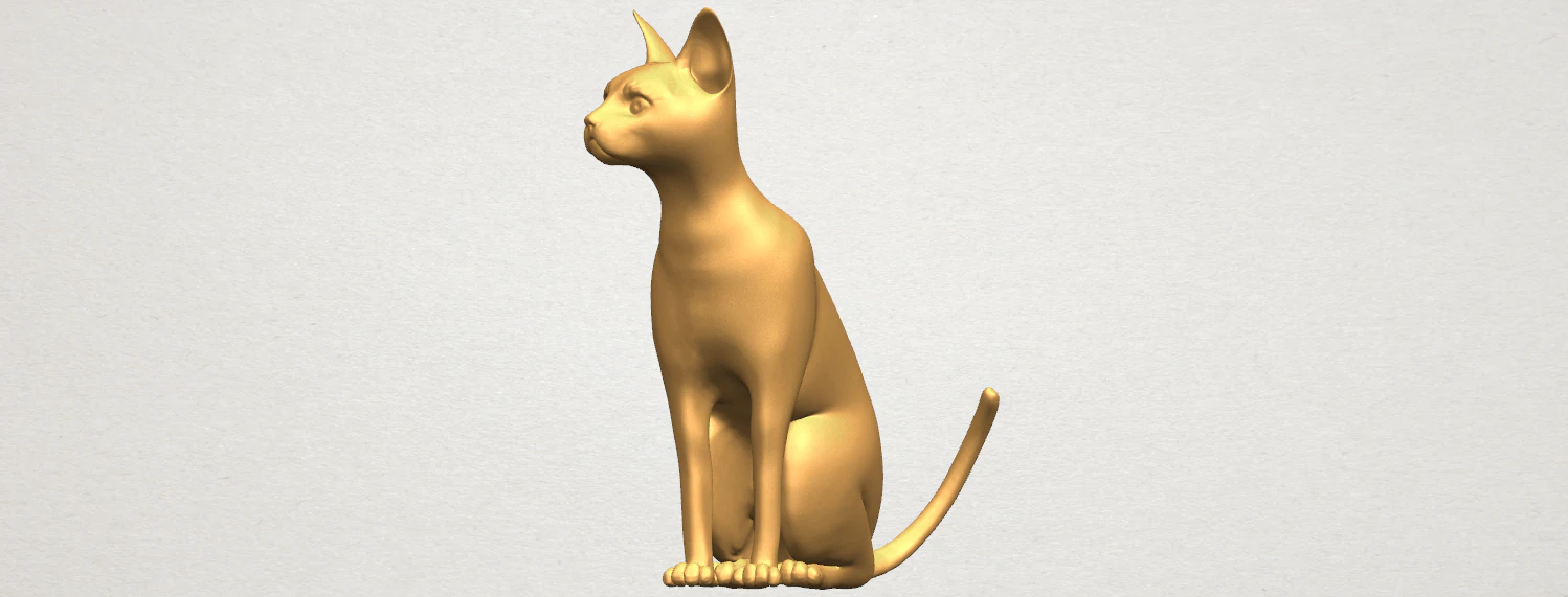 cat 01 3D Print Model .c4d .max .obj .3ds .fbx .stl .blend 