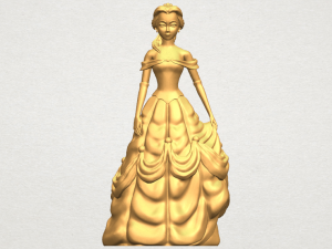 princess belle 3D Print Model