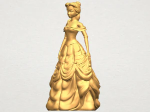 princess belle 3D Print Model