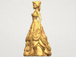 princess belle 3D Print Model