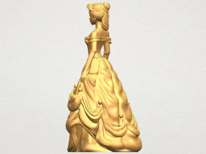princess belle 3D Print Model