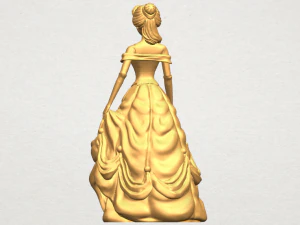 princess belle 3D Print Model