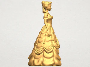 princess belle 3D Print Model