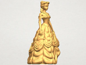 princess belle 3D Print Model
