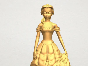princess belle 3D Print Model