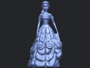princess belle 3D Print Model