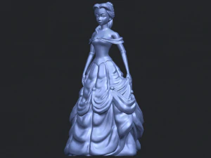 princess belle 3D Print Model