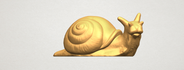 snail 3Dプリントモデル .c4d .max .obj .3ds .fbx .stl .blend 