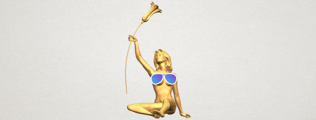 naked girl 27 3D Принт Модель .c4d .max .obj .3ds .fbx .stl .blend 