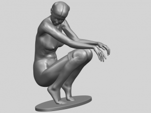 naked girl 28 Modèles 3D en vedette