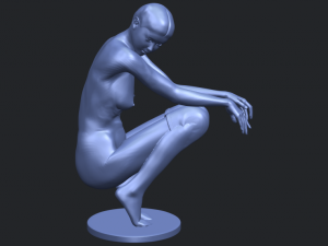 naked girl 28 Modèles 3D en vedette