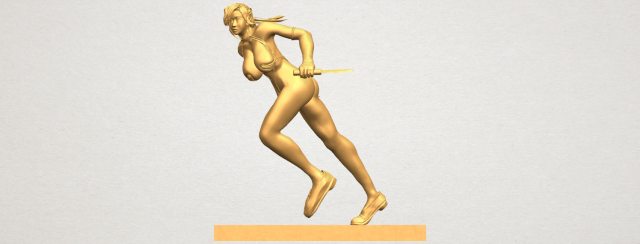 sexy girl 09 3D Baskı Modeli .c4d .max .obj .3ds .fbx .stl .blend 