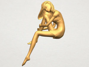 beautiful girl 14 3D Print Model