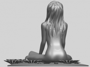 girl surfing board 01 3D Принт Модель