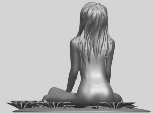 girl surfing board 01 3D Print Model