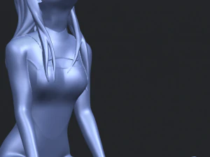 girl surfing board 01 3D Print Model