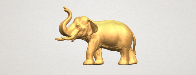 elephant 06 3D-Druckmodell .c4d .max .obj .3ds .fbx .stl .blend 