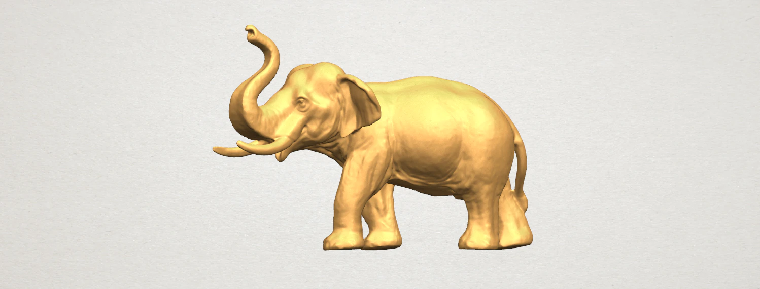 elephant 06 3D Print Model .c4d .max .obj .3ds .fbx .stl .blend 
