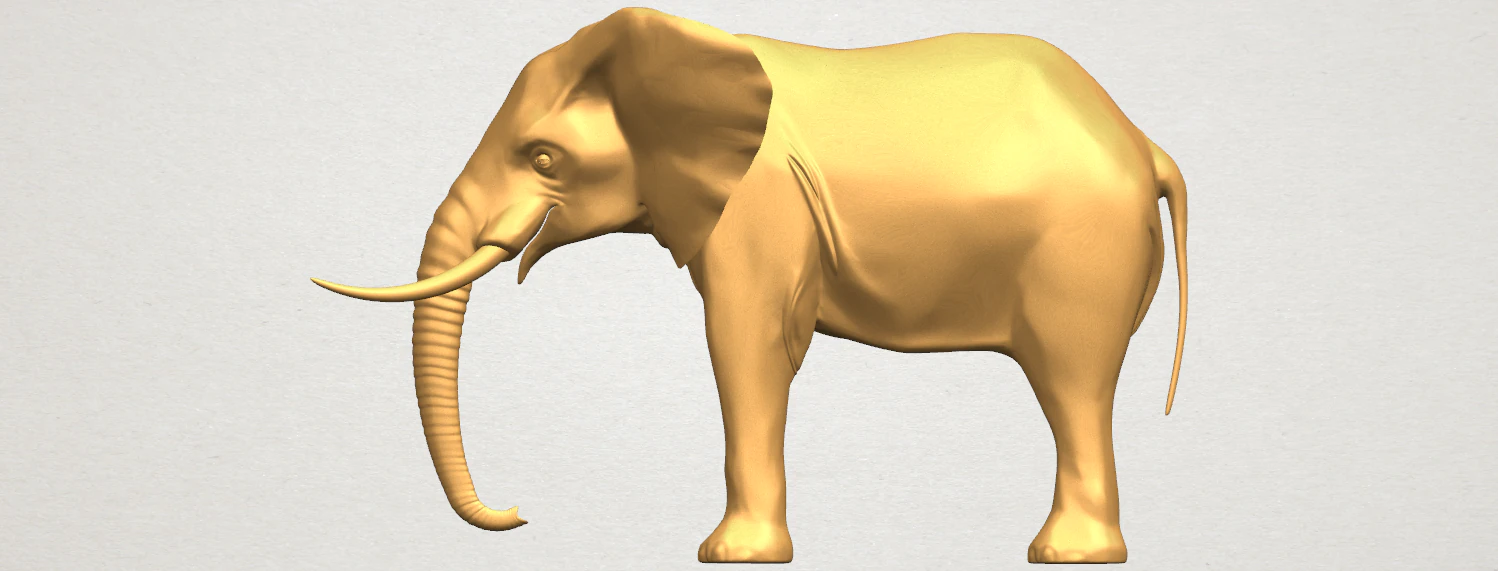 elefante 07 Modelo de impresión 3D .c4d .max .obj .3ds .fbx .stl .blend