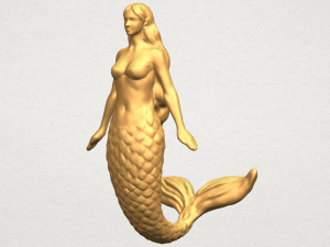 mermaid 01 3D Baskı Modeli