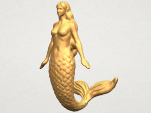 mermaid 01 3D Print Model