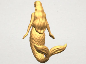 mermaid 01 3D Print Model
