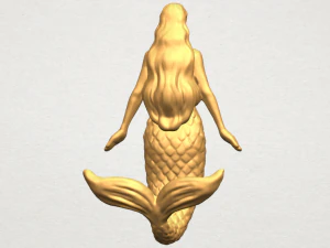 mermaid 01 3D Print Model