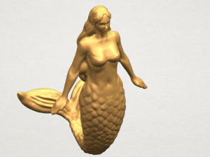 mermaid 01 3D Print Model