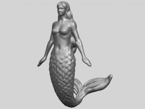 mermaid 01 3D Print Model
