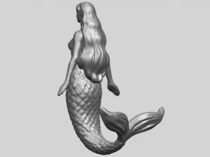 mermaid 01 3D Print Model
