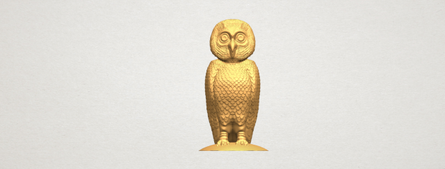 owl 03 3D 打印模型 .c4d .max .obj .3ds .fbx .stl .blend 