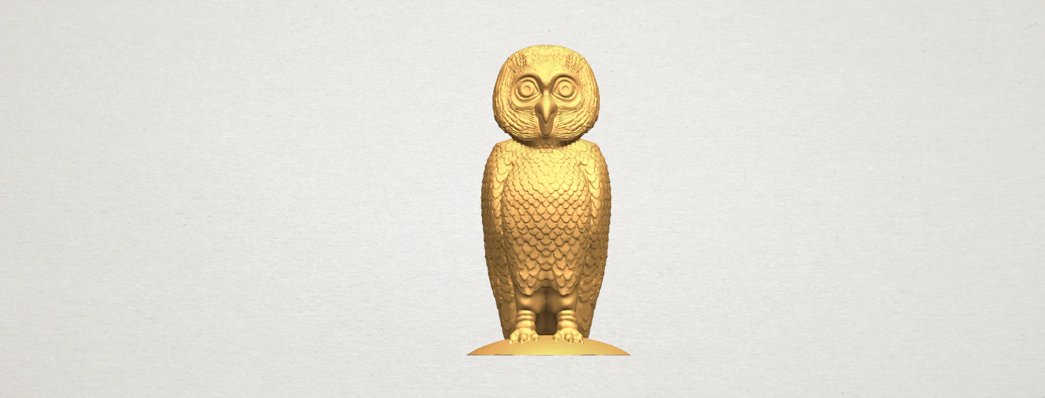 owl 03 3D Print Model .c4d .max .obj .3ds .fbx .stl .blend 