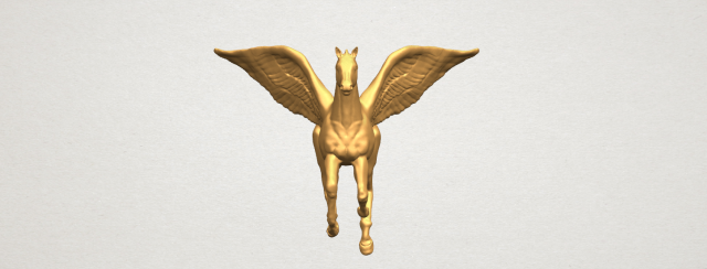 horse 06 pegasus01 3Dプリントモデル .c4d .max .obj .3ds .fbx .stl .blend 
