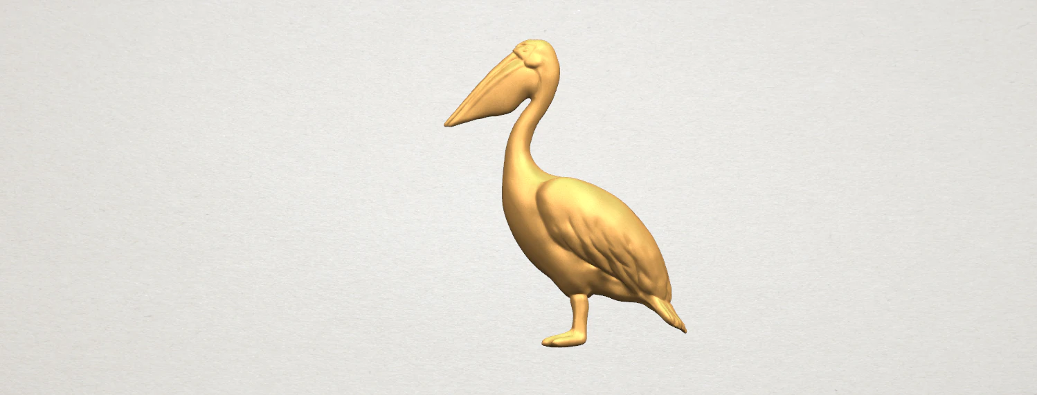 pelican 3D Print Model .c4d .max .obj .3ds .fbx .stl .blend