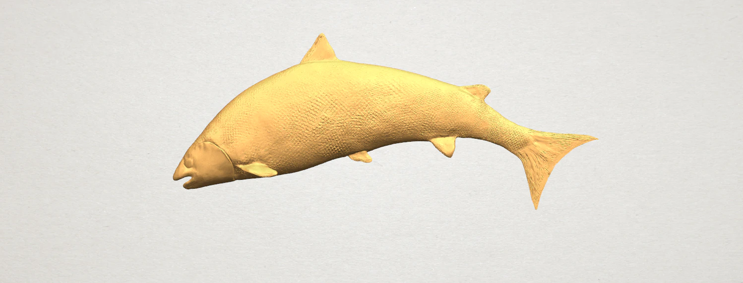 fish 04 3D Print Model .c4d .max .obj .3ds .fbx .stl .blend 