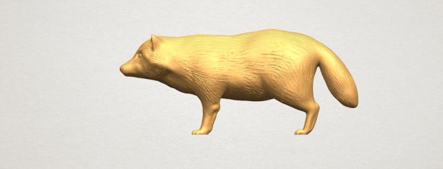fox 3D Baskı Modeli .c4d .max .obj .3ds .fbx .stl .blend 