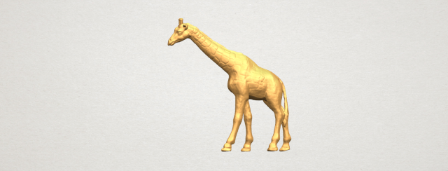 giraffe 3D Принт Модель .c4d .max .obj .3ds .fbx .stl .blend 