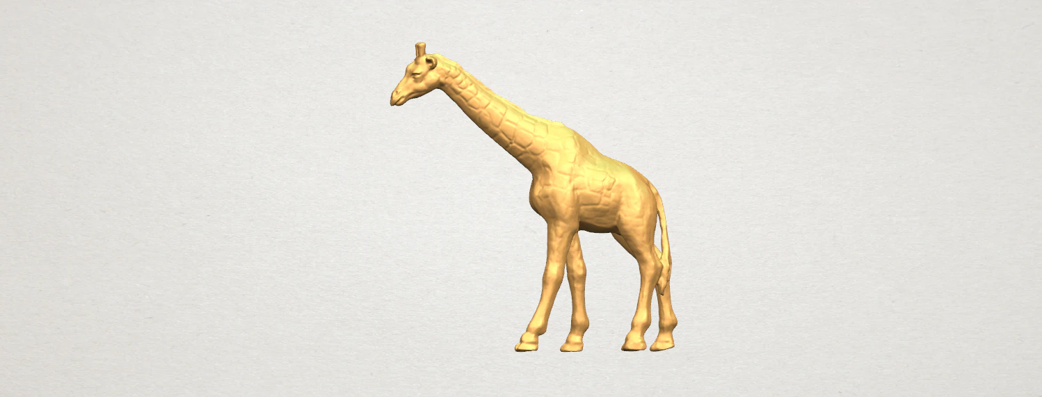 giraffe 3D Print Model .c4d .max .obj .3ds .fbx .stl .blend 