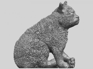 猫02 3D 打印模型