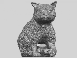 猫02 3D 打印模型