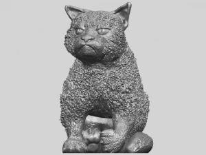 猫02 3D 打印模型
