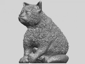 猫02 3D 打印模型