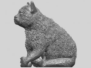 cat 02 3D 프린트 모델