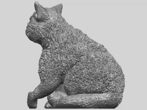 猫02 3D 打印模型