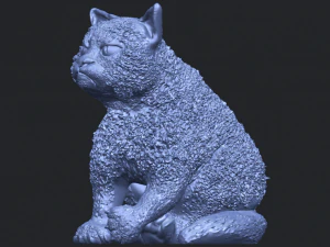 猫02 3D 打印模型