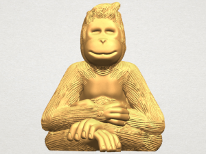 chimpanzee 3Dプリントモデル