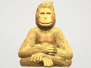 chimpanzee 3D Print Model